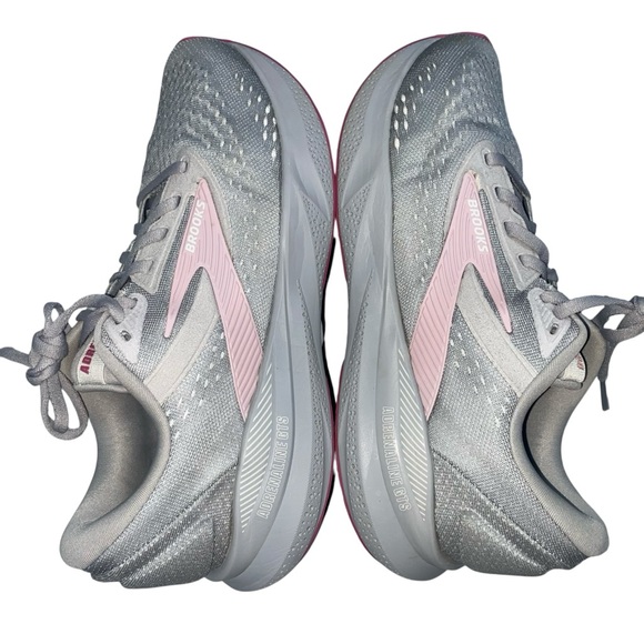 Brooks Adrenaline GTS 24 Women's Gray and Pink Athletic Shoes Size 9.5 Wide - Picture 8 of 16